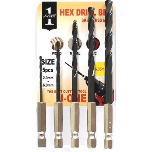 JW 종원 육각 하이스 드릴비트 세트 (5pcs)