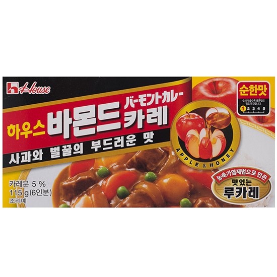 하우스식품  바몬드 카레 순한맛 115g