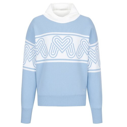 마틴골프  미니 후디 로고 패턴 스웨터 QW0DNI40242