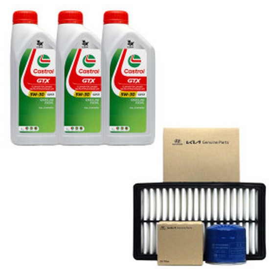 캐스트롤  GTX SP C2/C3 5W30 6L + 순정필터 기아 카니발KA4 가솔린
