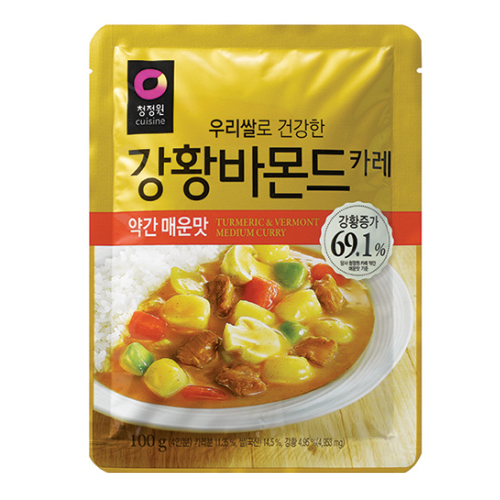 대상 청정원 우리쌀 강황바몬드 약간매운맛 100g