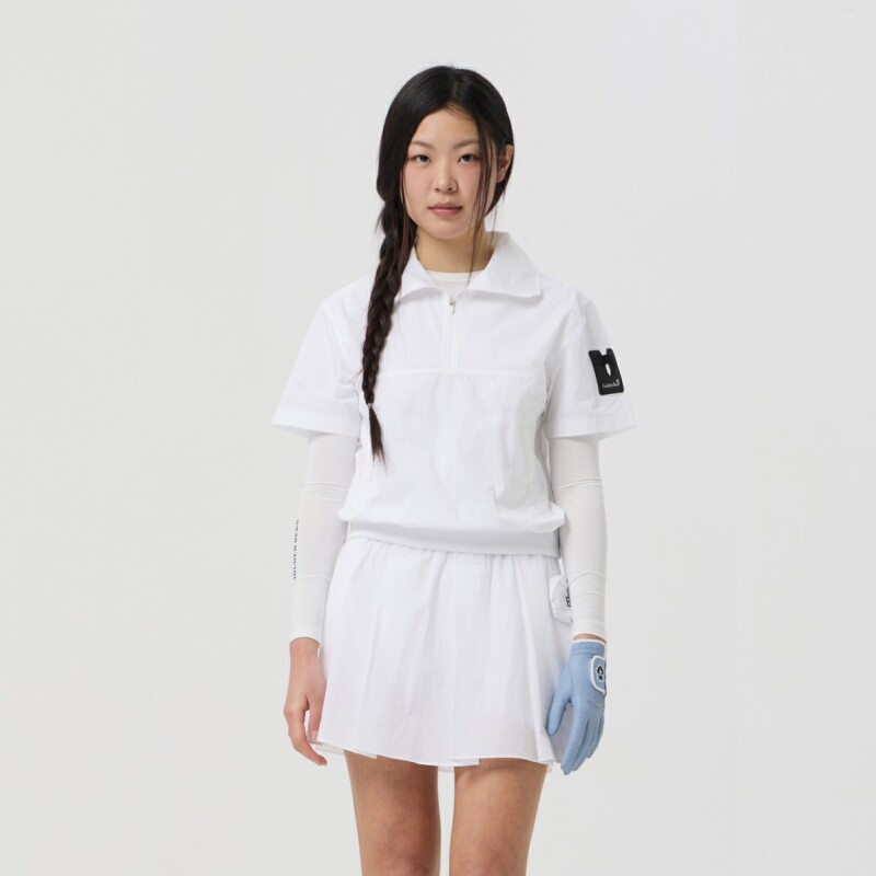 잭니클라우스 골든베어 립스탑 쇼트 슬리브 하프집 아노락 G5TAM25161WHX