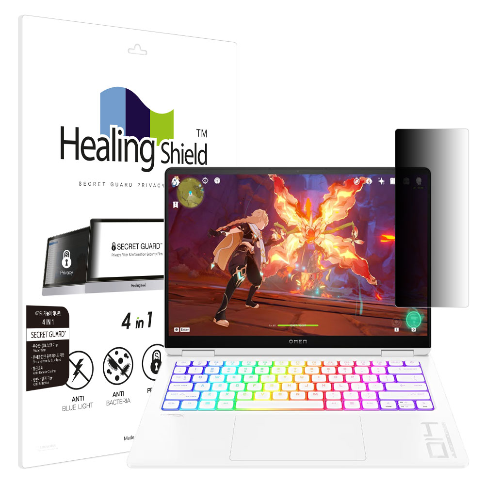 폰트리 힐링쉴드 HP 오멘 14 슬림 fb0038TX SNS 메신저 사이드 프라이버시 보안필름