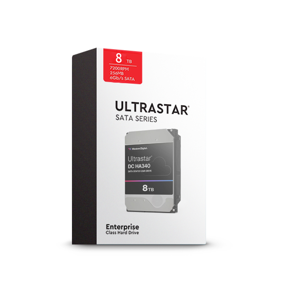 Western Digital  Ultrastar DC HA340 박스 패키지 7200/256M WUS721208BLE604