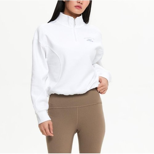 뉴발란스 시그니처 세미크롭 반집업 맨투맨 NBNCF1W212