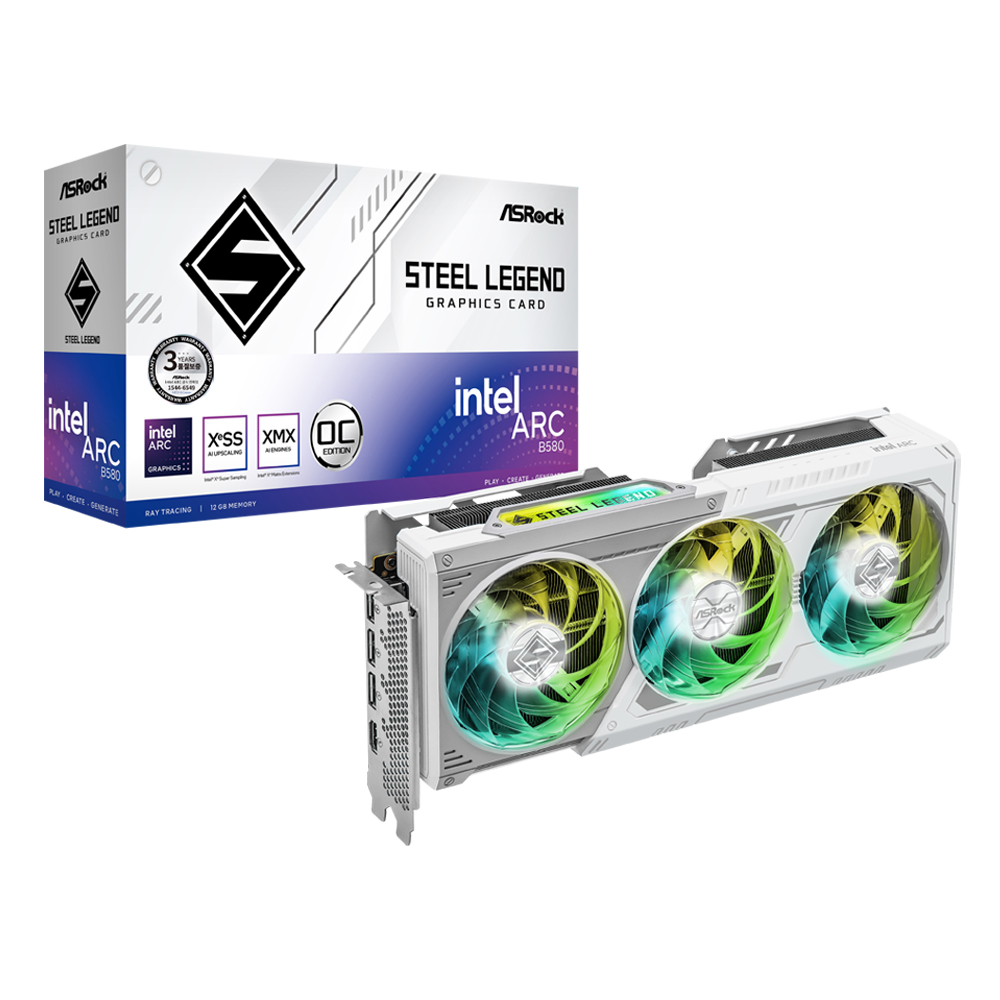 ASRock  Arc B580 스틸레전드 OC D6 12GB