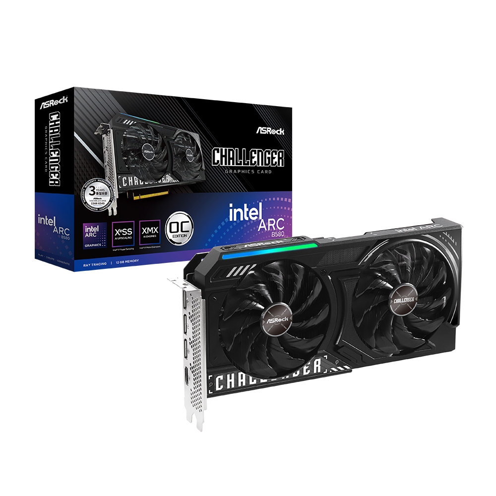 ASRock  Arc B580 CHALLENGER OC D6 12GB