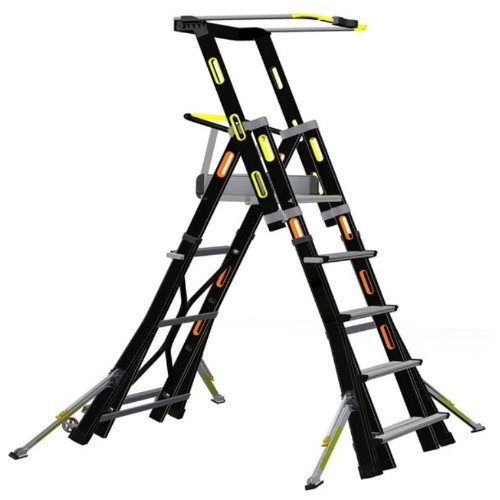 월드전자 CNS K사다리 높이조절형 4점지지 사다리 KLB205-FSM