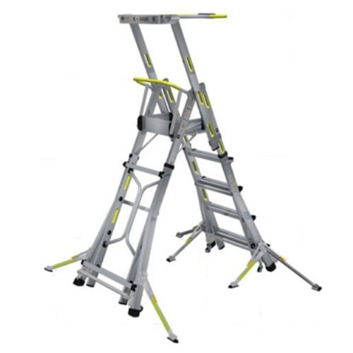 월드전자 CNS K사다리 높이조절형 4점지지 사다리 KLS205-FSM