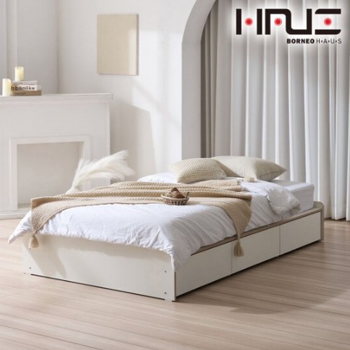 BIF보루네오 하우스 프라임 루테 무헤드 서랍 수납침대 SS