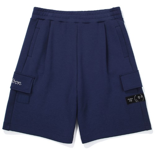 말본골프 트레블 스크립트 버뮤다 팬츠 M5123PHP01NVY