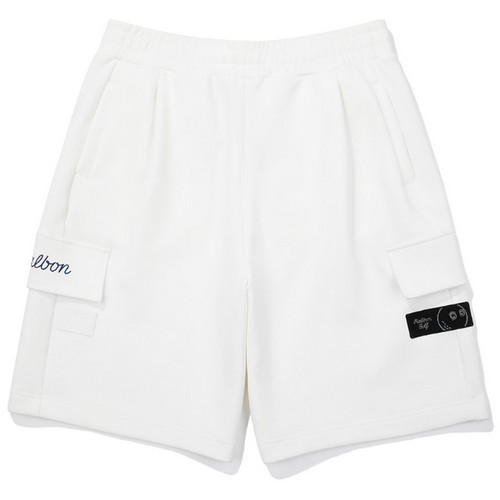 말본골프  트레블 스크립트 버뮤다 팬츠 M5123PHP01OWT