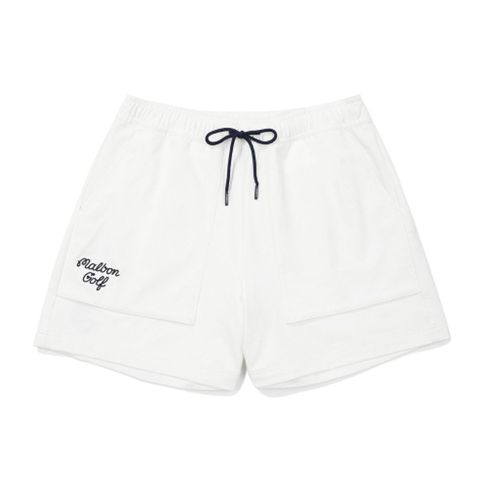 말본골프  트레블 우븐 하프 팬츠 M5122PHP11OWT