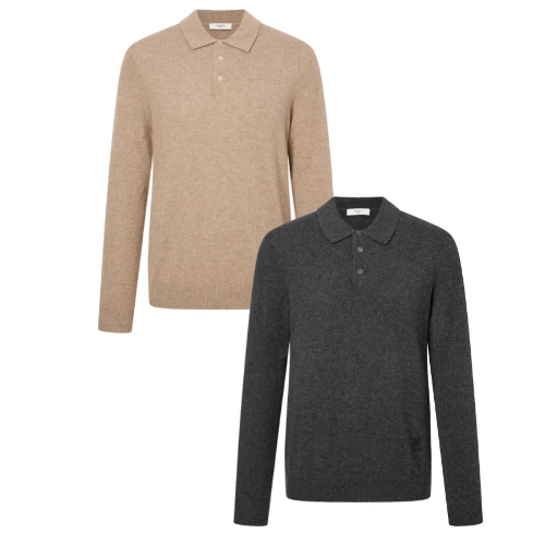 LF 헤지스골프 캐시미어 100% 카라 니트 세트 0YSW4D12330