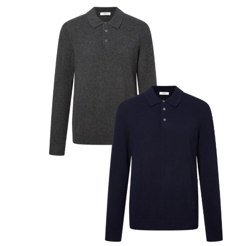 LF 헤지스골프 캐시미어 100% 카라 니트 세트 0YSW4D12328