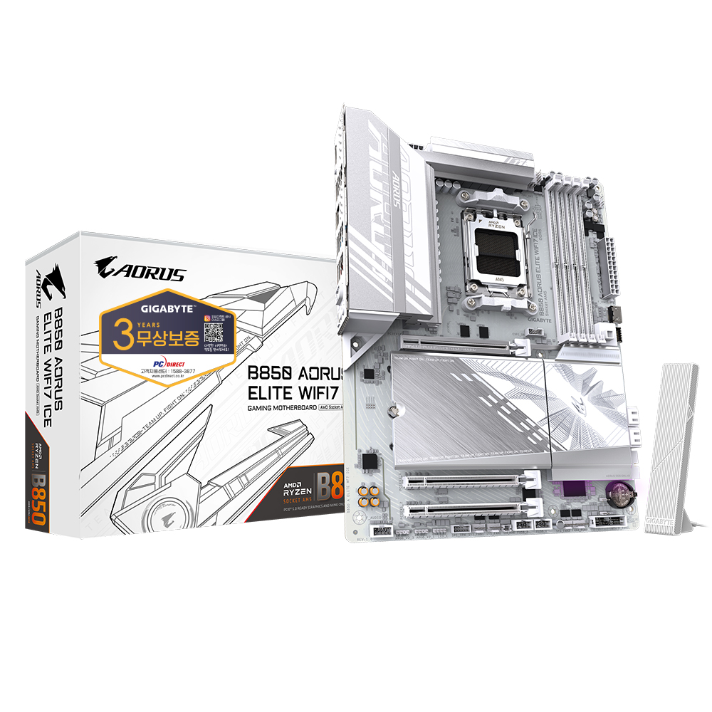 GIGABYTE  B850 AORUS ELITE WIFI7 ICE 피씨디렉트