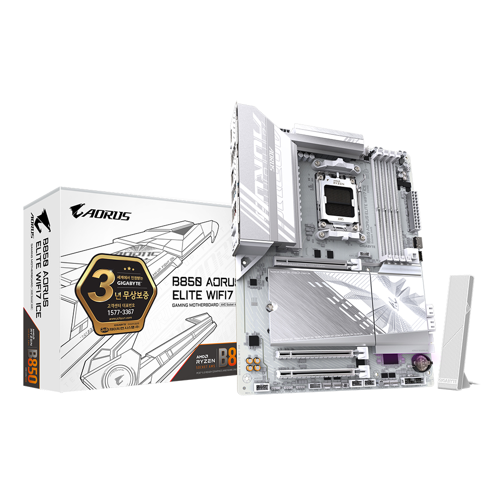 GIGABYTE  B850 AORUS ELITE WIFI7 ICE 제이씨현