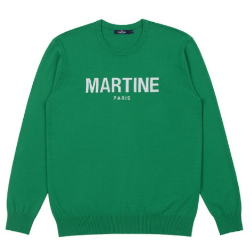 마틴골프  베이직 로고 포인트 라운드 니트 Z0C210122