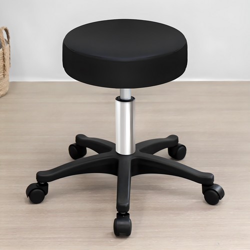 쿠팡 코멧 홈 높이조절 가죽 원형 회전 보조 바퀴 의자