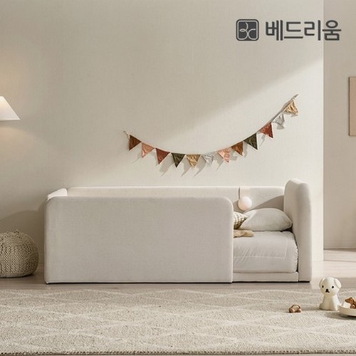 베드리움 라온 패브릭 데이베드 볼드헤드 침대 SS+안전가드