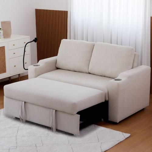 베스트리빙 홀더 확장형 패브릭 소파베드 2인용