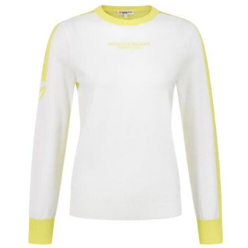 마스터바니에디션  로고 컬러 블록 긴팔 니트 421E1SR104_YL