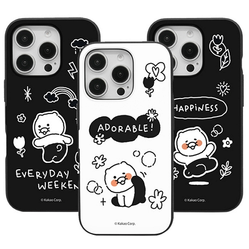 아이콘스 카카오프렌즈 갤럭시A55 춘식이 두들두들 자석카드 케이스