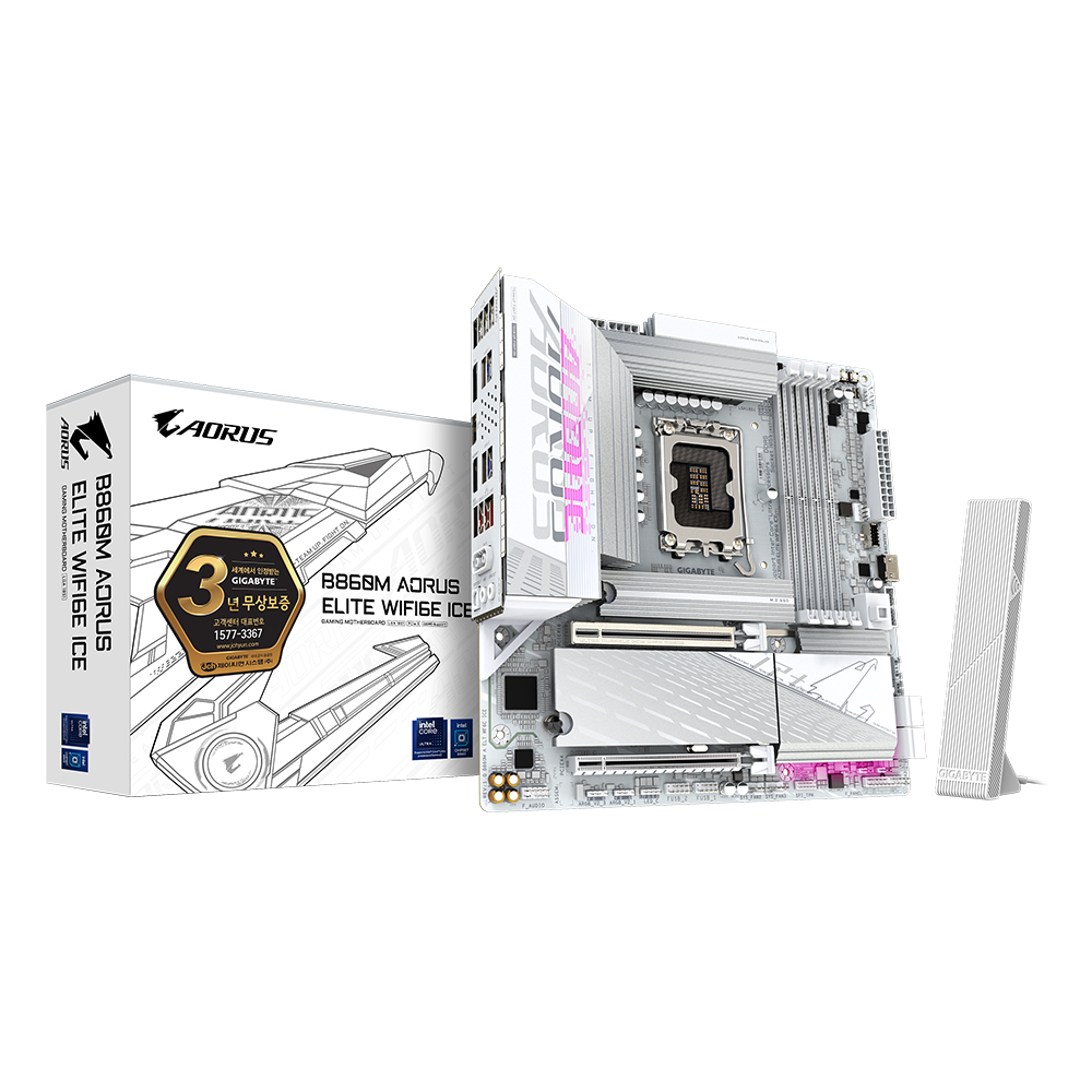 GIGABYTE  B860M AORUS ELITE WIFI6E ICE 제이씨현