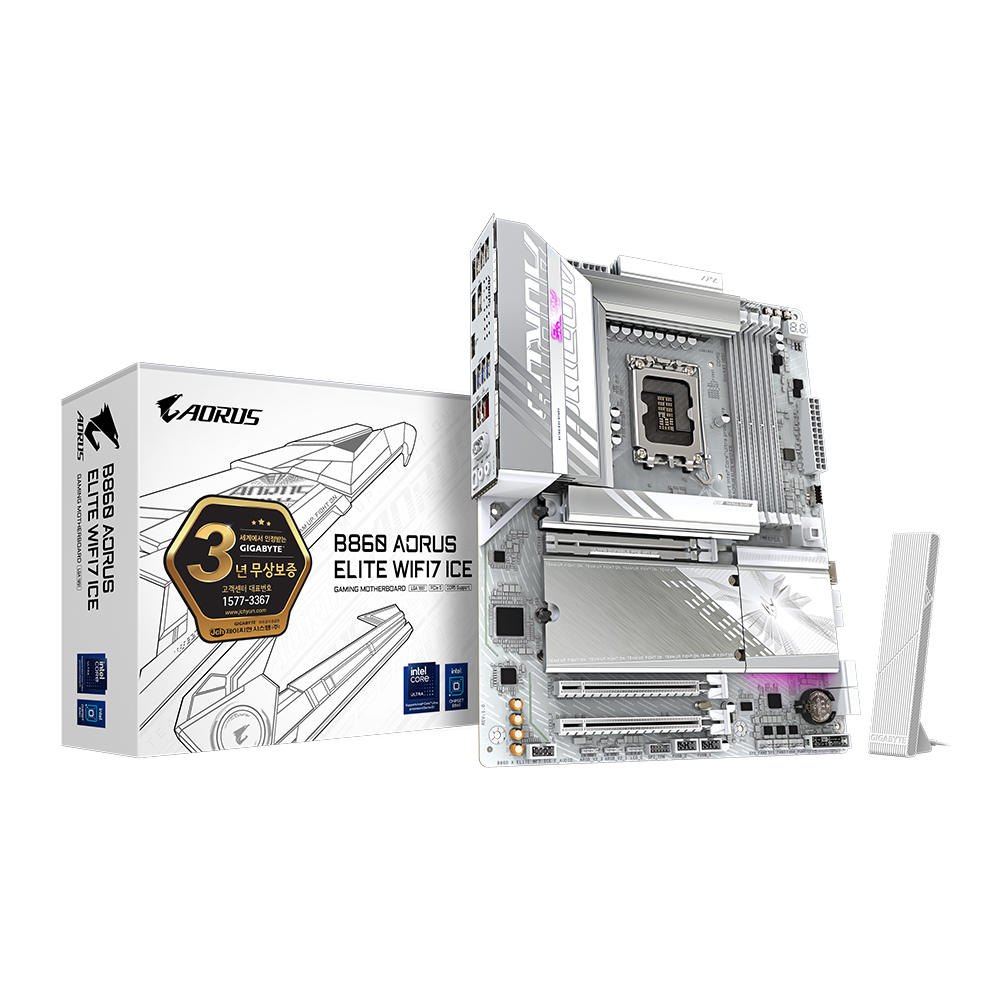 GIGABYTE  B860 AORUS ELITE WIFI7 ICE 제이씨현