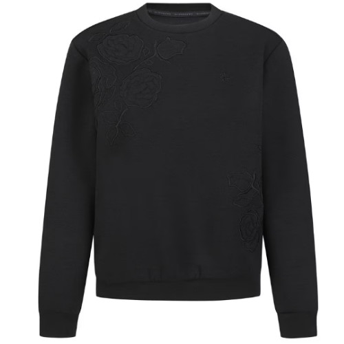 세인트앤드류스 플로럴 자수 소프트 스웻셔츠 821E1TR181_BK