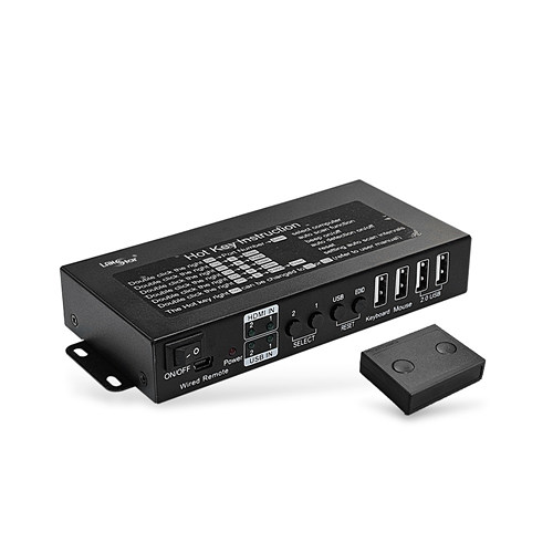 라인업시스템 LANStar LS-HDH2KVM 2:1 HDMI KVM 스위치