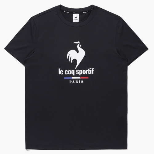 르꼬끄스포르티브 로고 폴리싱글 반팔티 QQ123TRS31