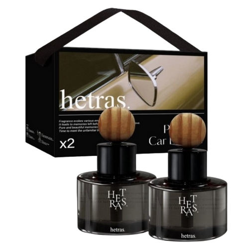 헤트라스  차량 디퓨저 방향제 77ml 2개 + 리본끈 선물세트