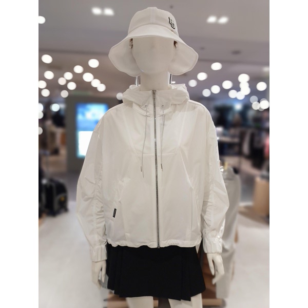 크리스패션 파리게이츠 소매 셔링 디테일 홑겹 점퍼 521E1JP301_WH