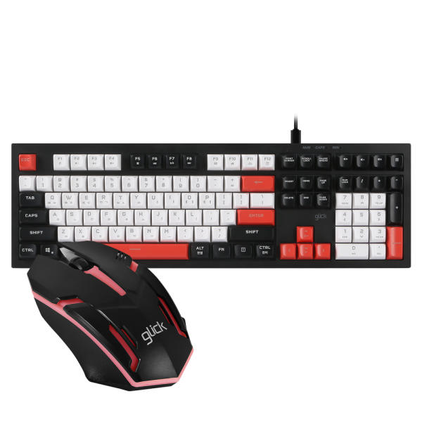 지클릭커  OPK50 사일런스 M RGB + CT170 키보드 마우스 세트