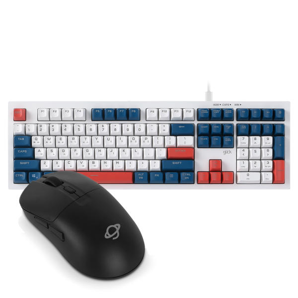 지클릭커  OPK50 사일런스 M RGB + OP100 블랙 키보드 유무선 마우스 세트