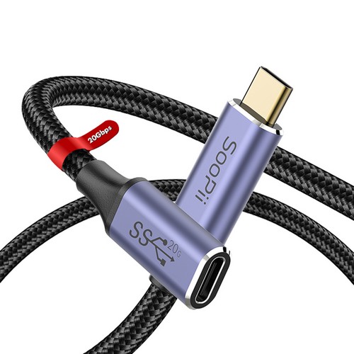 Soopii  USB3.2 20Gbps PD PPS C to C타입 100W 연장 케이블 S47E
