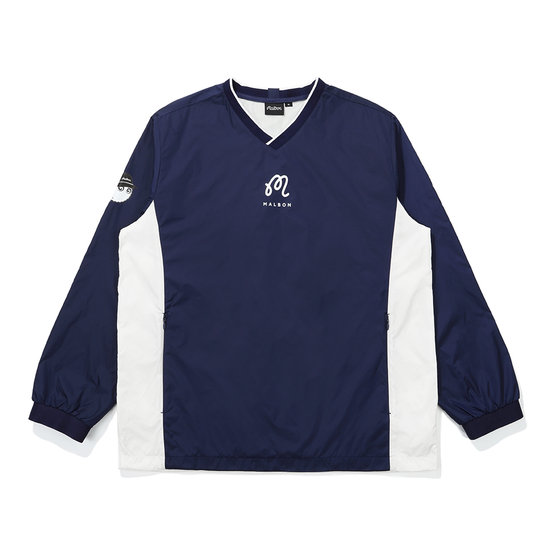 말본골프  브이넥 컬러 블럭 메쉬 안감 피스테 M5121PPI01BLU