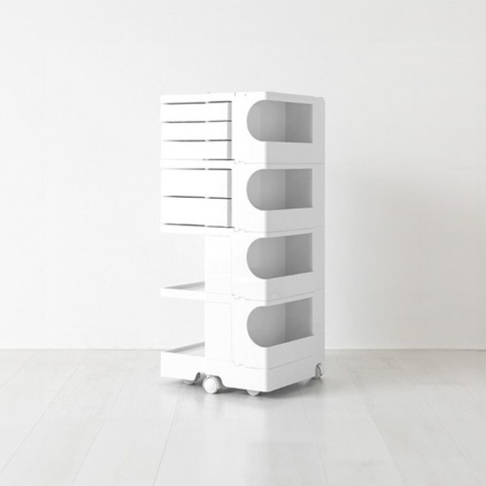 마켓비 BINGEURI 높은 3.2단 회전서랍 트롤리