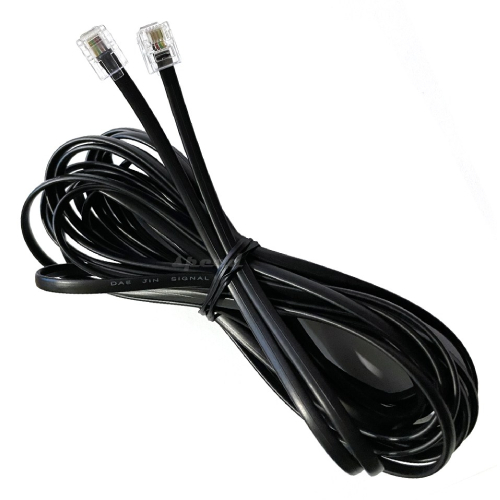 국산 전화선케이블 6P4C 검정