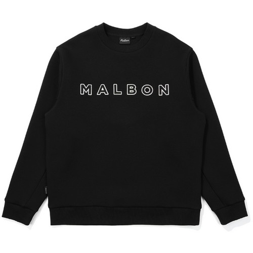 말본골프  말본 에센셜 라운드 맨투맨 M5121PFS04BLK