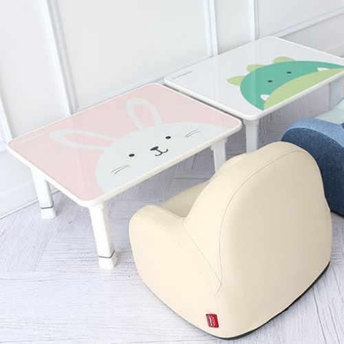 뒹굴러 가죽 소파 1인용+블랑코 테이블