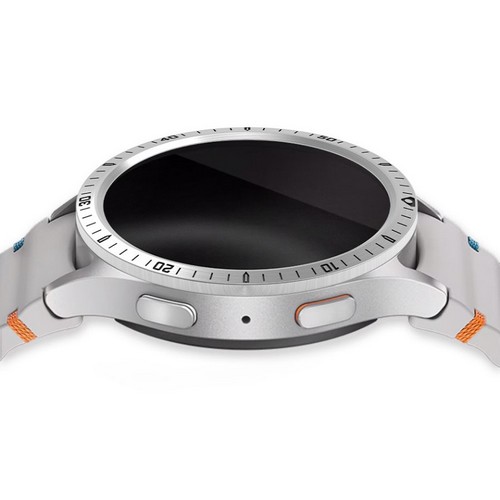 갤럭시워치7 엘레강스스타일 케이스 (무광블랙잉킹실버)