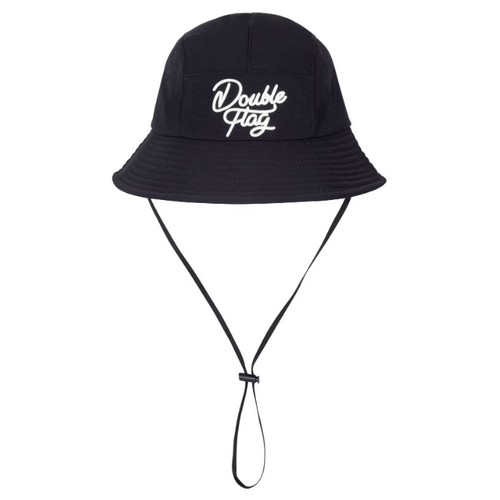 LF 더블플래그 립조직 로고 그래픽 캠프햇 DWHE5E421BK