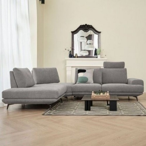 에싸 오거스 오픈코너형 스윙기능 리브 패브릭 소파 4인용