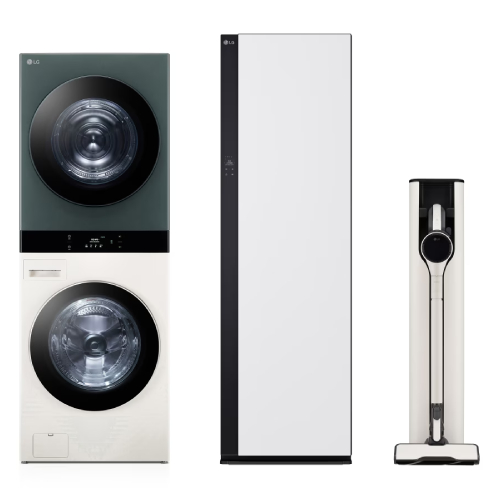 LG전자 트롬 오브제컬렉션 워시타워 WL21EGZU + 스타일러 SC5MSR82H + 청소기 AX920BWE