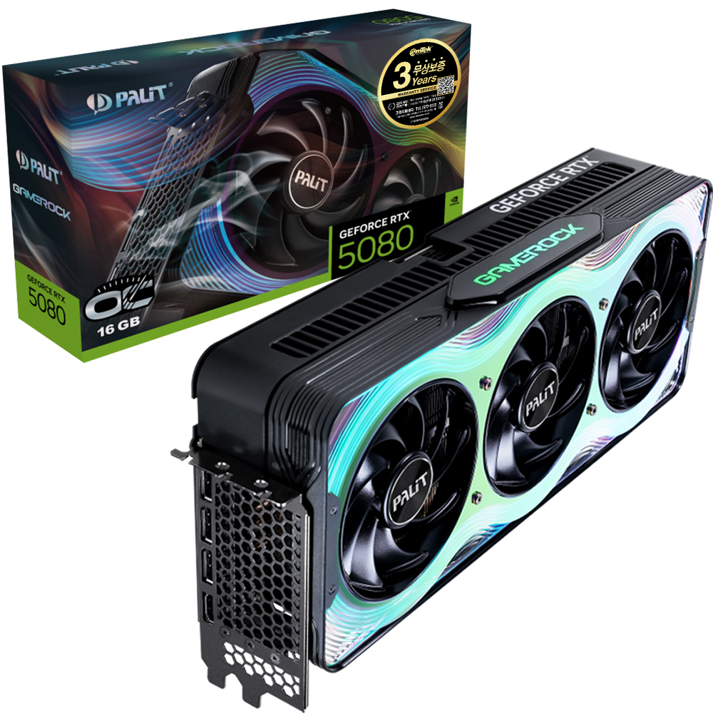 PALIT  지포스 RTX 5080 GAMEROCK D7 16GB 이엠텍