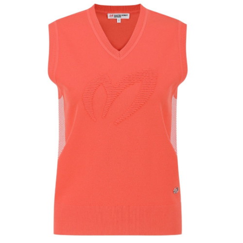 마스터바니에디션 체크 라인 엠보 심볼 니트 베스트 421E1SV201_CO