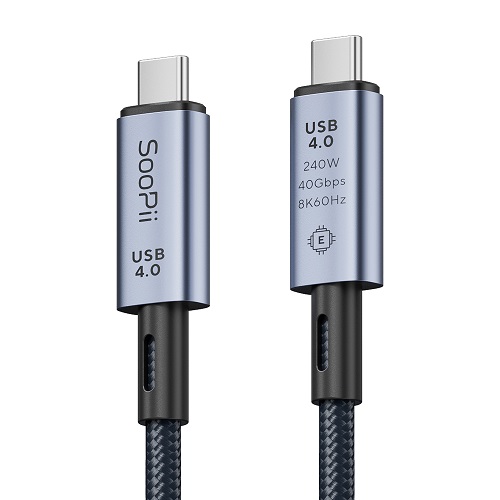 Soopii  USB4 40Gbps 240W C to C타입 케이블 S43