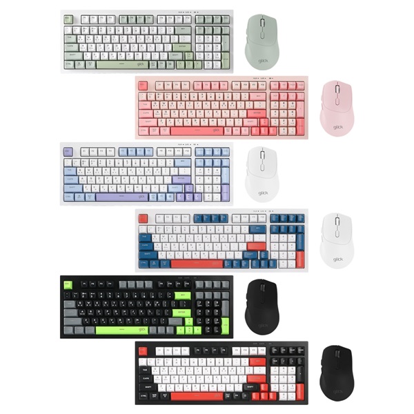 지클릭커  OFFICEPRO WMK50 사일런스 M 98 무선 키보드 마우스 세트